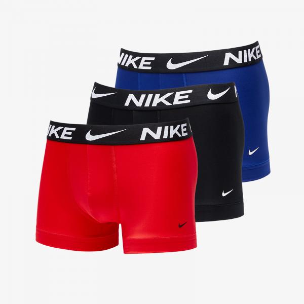 Boxerky Nike Dri-FIT Essential Micro Trunk 3-Pack Siren Red/ Deep Royal/ Black S