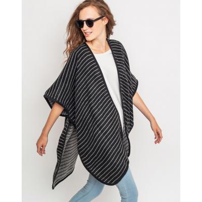 Svetr Nümph FELISE PONCHO Caviar