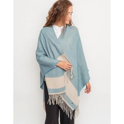 Svetr NÜMPH CHASTA PONCHO BLUE HEAVEN