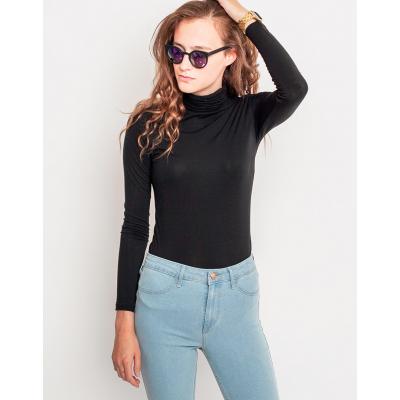 Jednobarevná Selected Turtleneck Black