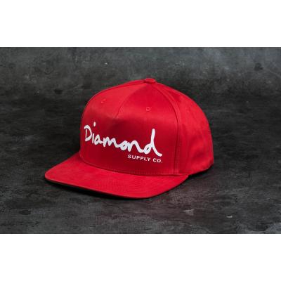 Diamond Supply Co. OG Script Snapback Red