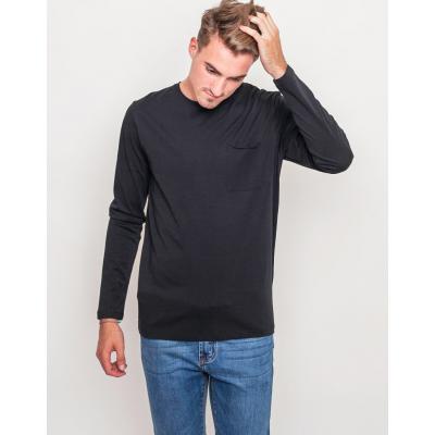 Jednobarevná Selected O-Neck Black