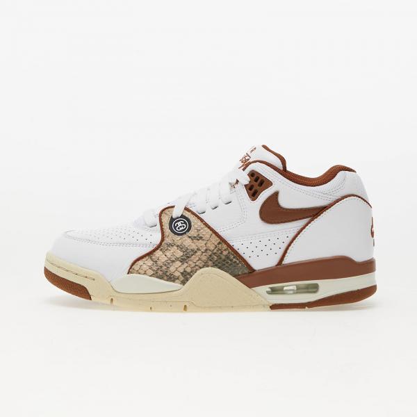 Nike x Stüssy Air Flight '89 Low Sp White/ Pecan-Fossil