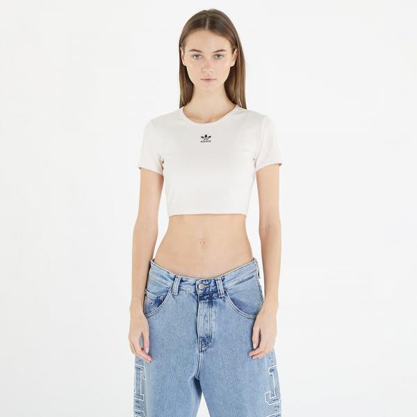 Tričko adidas Originals Essentials Rib Short Sleeve Tee Wonder White S