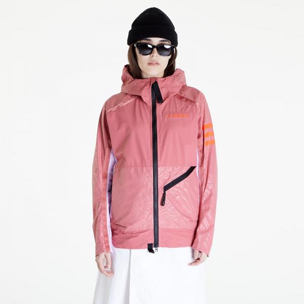 adidas W Terrex Utilitas Rain Jacket Wonder Red/ Bliss Lilac