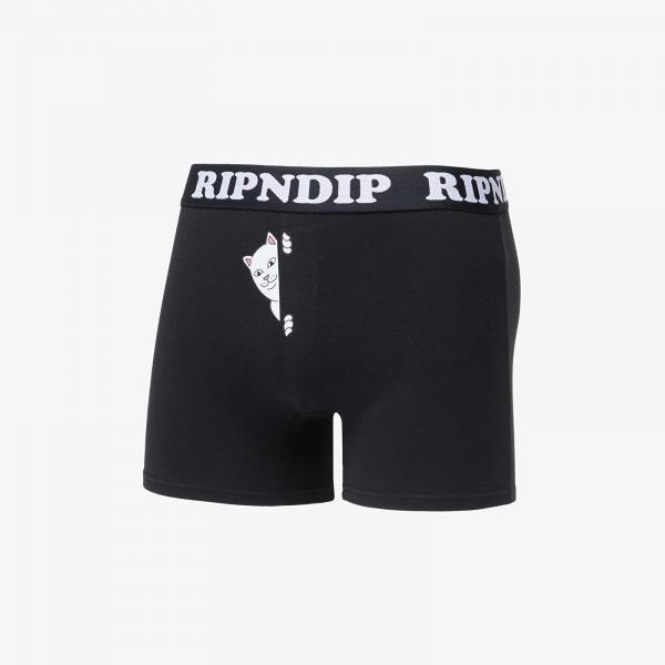 Boxerky RIPNDIP Peek A Nermal Boxers Black S