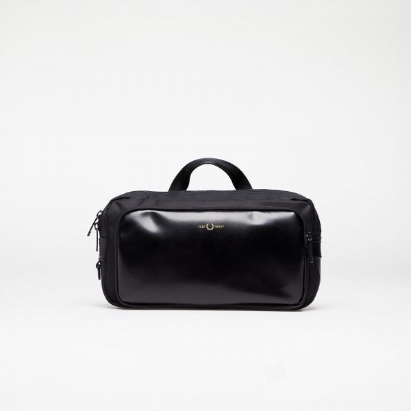Ledvinka FRED PERRY Nylon Twill Leather Xbody Bag Black/ Gold Universal