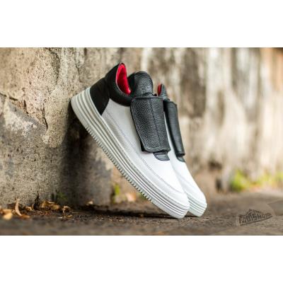 Filling Pieces Low Top Single Velcro Black/ White