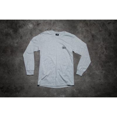 Stüssy Basic Long Sleeve Tee Grey Heather