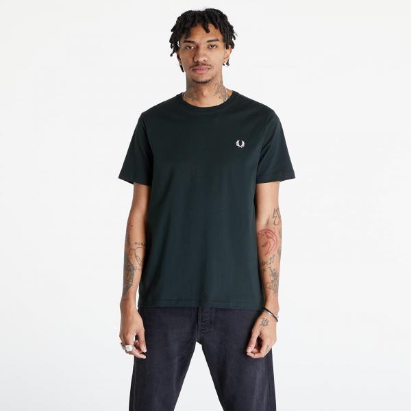 Tričko FRED PERRY Crew Neck T-Shirt Night Green/ Snow White L