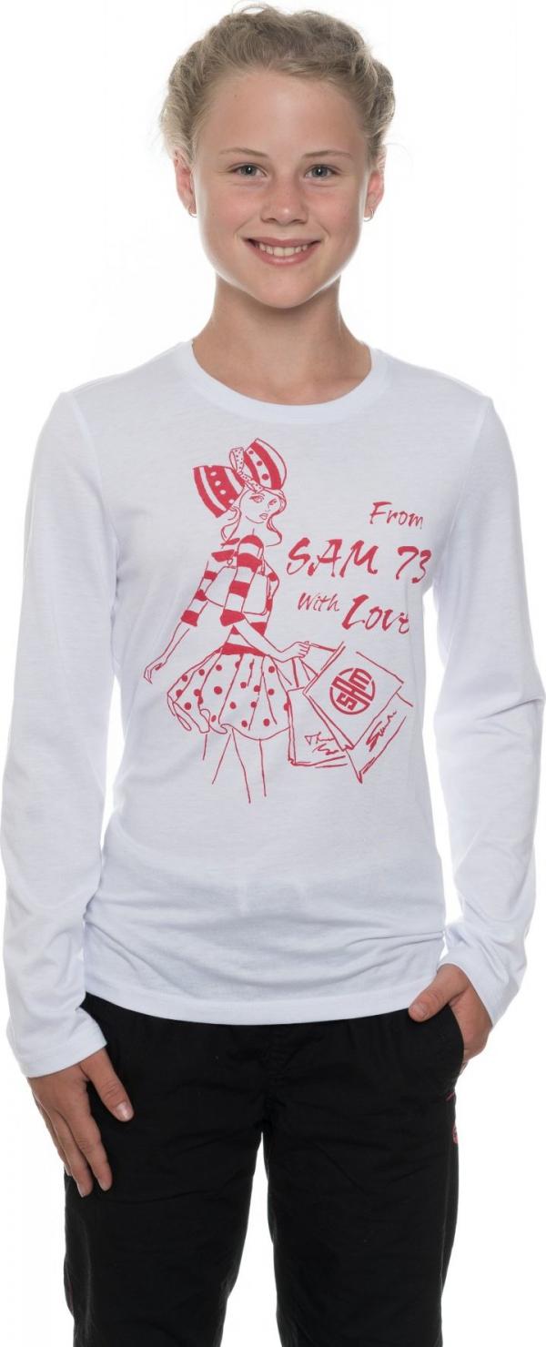 SAM 73 Dívčí triko s dlouhým rukávem Bílá 116
