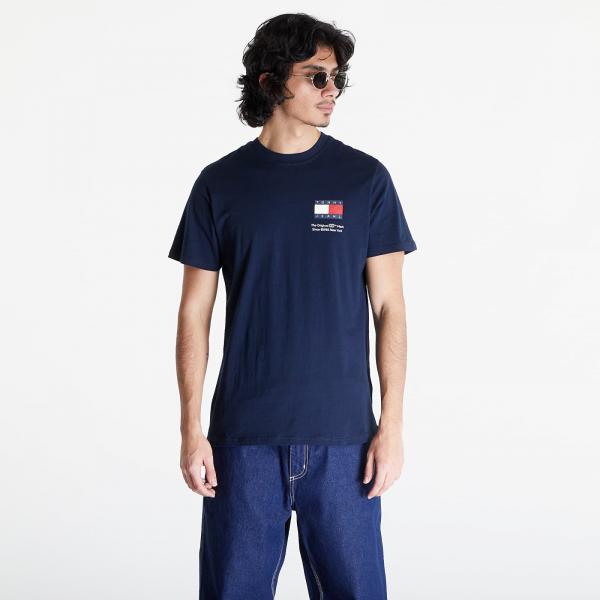 Tričko Tommy Jeans Slim Essential Flag Short Sleeve Tee Dark Night Navy M