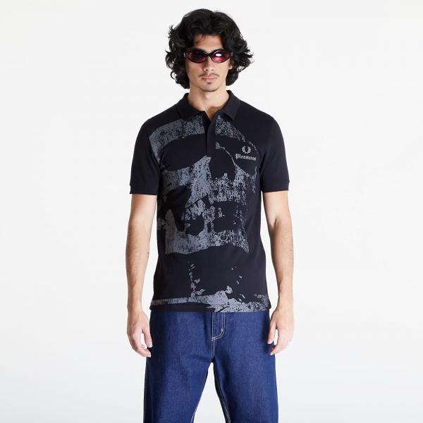 Tričko FRED PERRY x PLEASURES Skull Shirt Black S