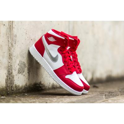 Air Jordan 1 Retro High (BG) Gym Red/ Metallic Silver-White