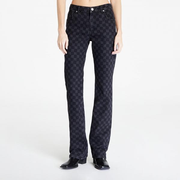 Džíny MISBHV Denim Monogram Trousers Jeans Black Denim 29