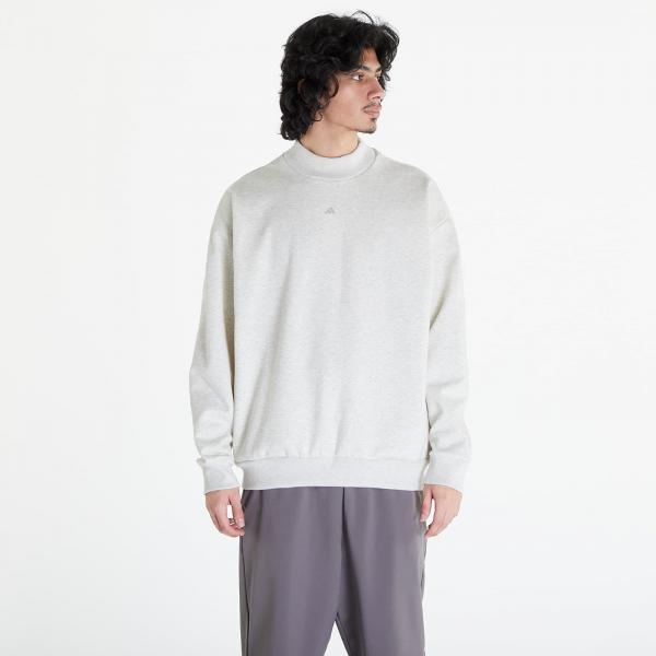 Mikina adidas Basketball Crewneck Sweatshirt UNISEX Cream White Melange S