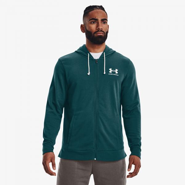 Mikina Under Armour Rival Terry Full-Zip Green L