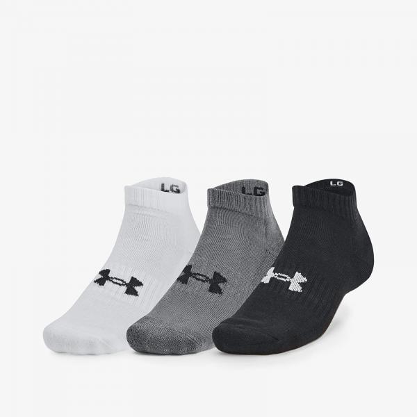 Ponožky Under Armour Core Low Cut Socks 3-Pack Black M