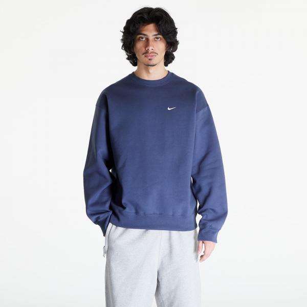 Mikina Nike Solo Swoosh Men's Fleece Crew Thunder Blue/ White XL
