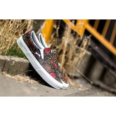 Vans Classic Slip-On (Floral Leather) Multi/ True White
