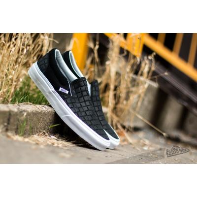 Vans Classic Slip-On (Suede Checkers) Black