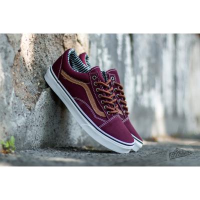 Vans Old Skool (Canvas & Leather) Port Royal/ Stripe Denim