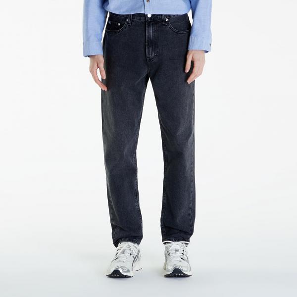 Džíny Calvin Klein Jeans Regular Taper Jeans Black Denim W32/L30