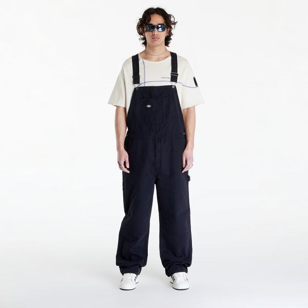 Džíny Dickies Duck Canvas Classic Bib Stone Washed Black XL