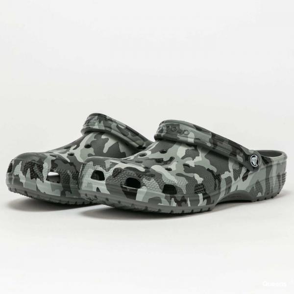 Tenisky Crocs Classic Printed Camo Clog Grey/ Multi EUR 39-40