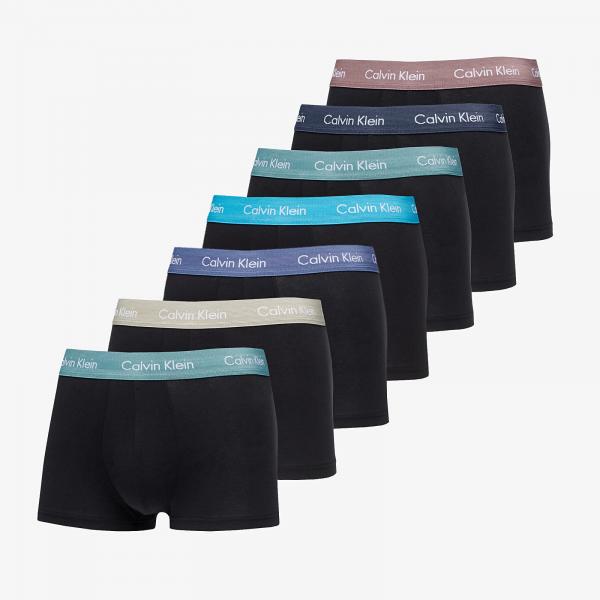 Boxerky Calvin Klein Cotton Stretch Low Rise Trunk 7-Pack Black L