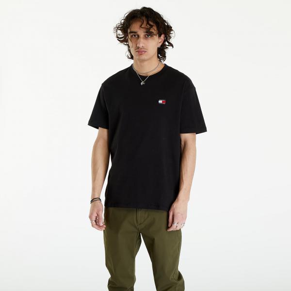 Tričko Tommy Jeans Regular Badge Tee Black M