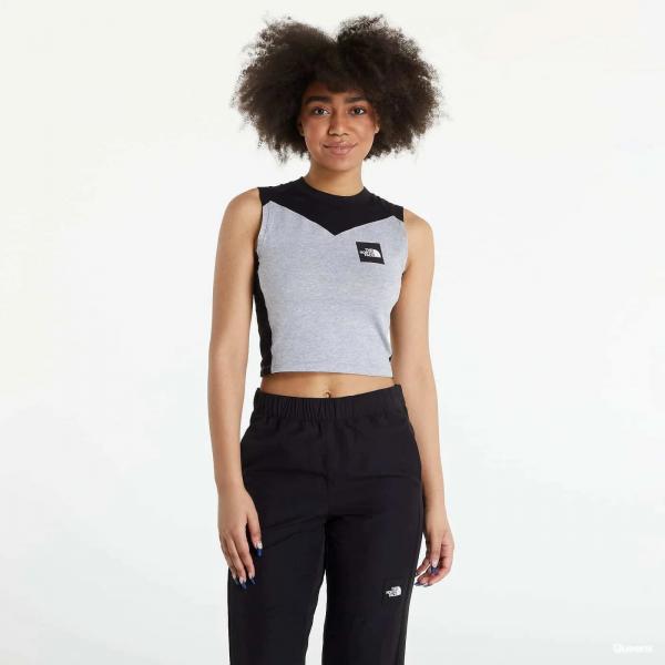 Tílko The North Face Cropped Fitted Tank Top Tnf Light Grey Heather L