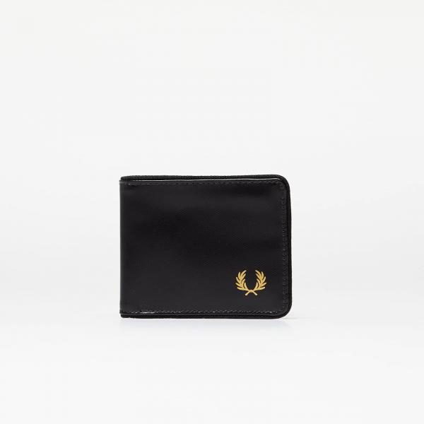 Peněženka FRED PERRY Coated Polyester Billfold Wall Black/ Gold Universal
