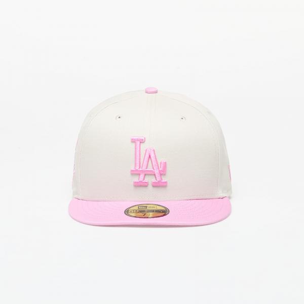 Kšiltovka New Era Los Angeles Dodgers White Crown 59FIFTY Fitted Cap Ivory/ Pink 7 1/4