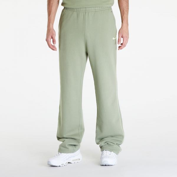 Tepláky Nike x NOCTA Men's Open-Hem Fleece Pants Oil Green/ Lt Liquid Lime S