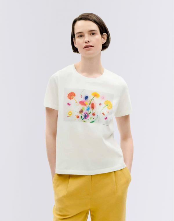Tričko Thinking MU Funghi Volta T-Shirt SNOW WHITE