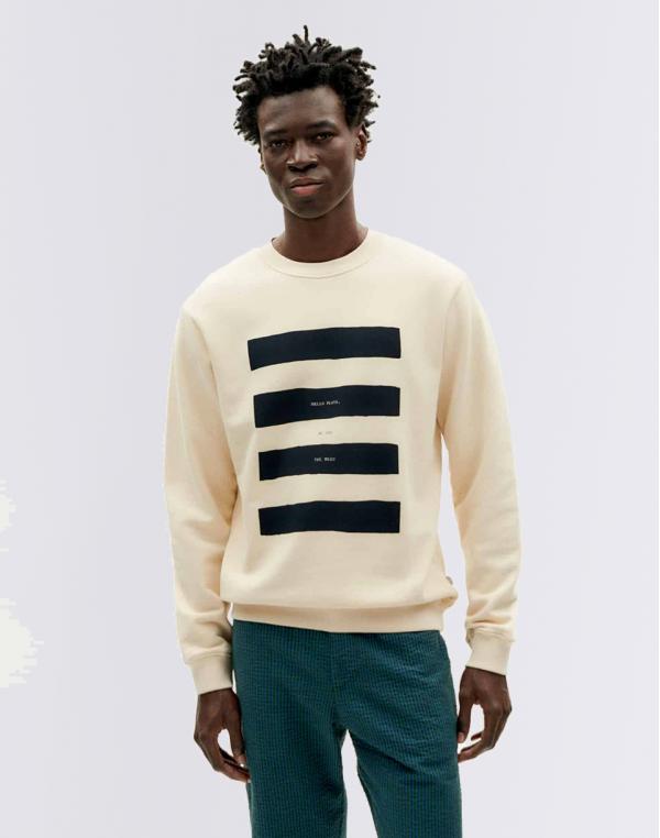 Thinking MU Hello Playa Sweatshirt IVORY XL