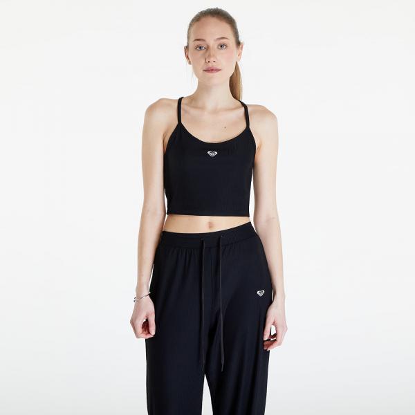 Top Roxy Rise & Vibe Rib Tank Anthracite L