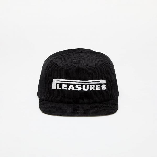 Kšiltovka PLEASURES Pit Stop Corduroy Hat Black Universal