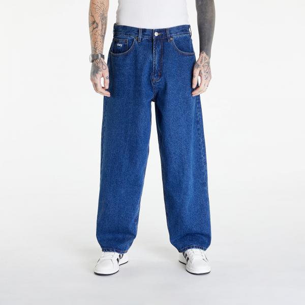 Kalhoty OBEY Bigwig Baggy Denim Stone Wash Indigo W31