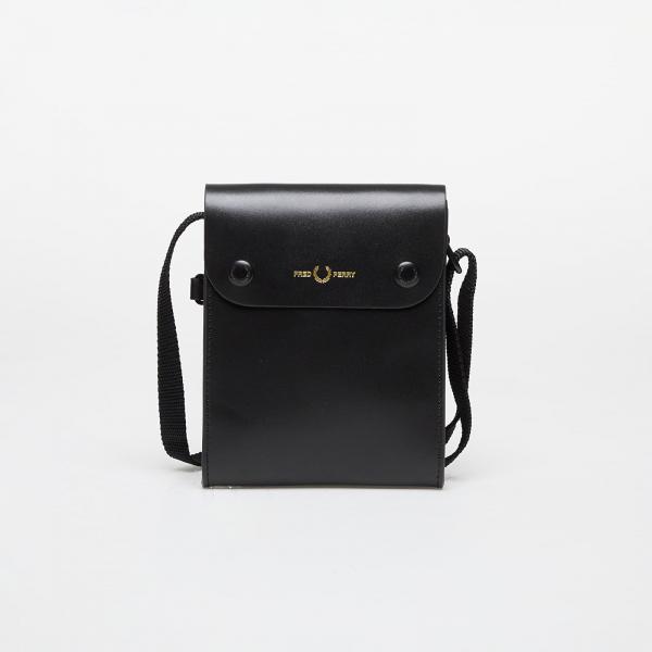 FRED PERRY Burnished Leather Pouch Black Universal