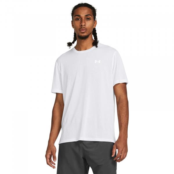 Tričko Under Armour Launch Splatter Ss White 100 XXL