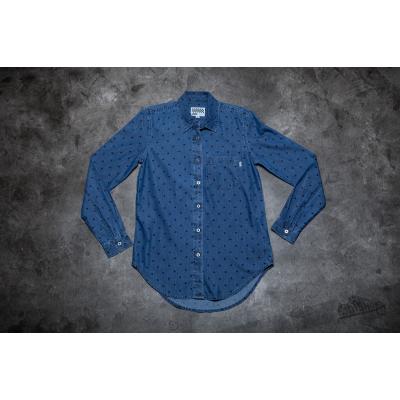 Vans So Rowdy Woven Shirt Indigo Dot