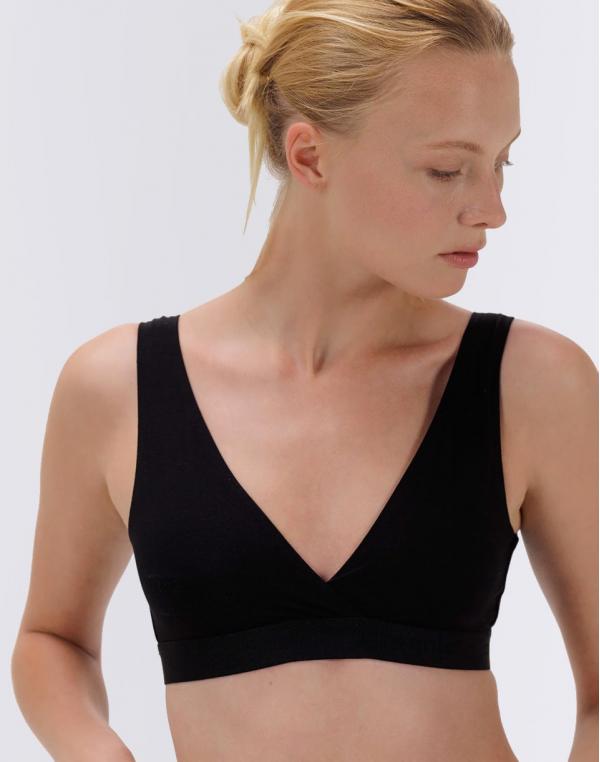 Organic Basics Soft Touch Basic Bralette Black XS