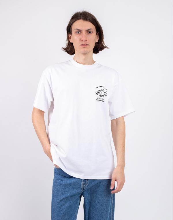 Tričko Carhartt WIP S/S Icons T-Shirt White/Black