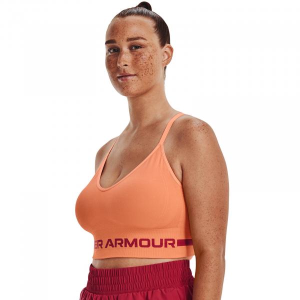 Podprsenka Under Armour Seamless Low Long Bra Orange XS