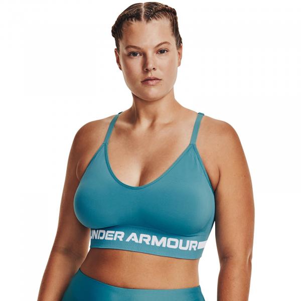 Podprsenka Under Armour Seamless Low Long Bra Blue XS