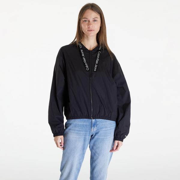 Větrovka Calvin Klein Jeans Logo Drawstring Windbreaker Black S