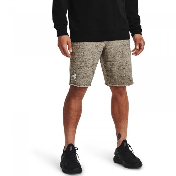 Šortky Under Armour Rival Terry Short Khaki Base Full Heather S