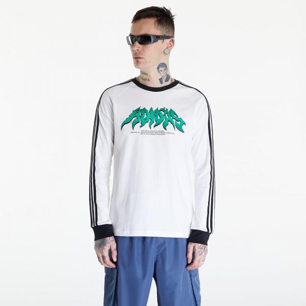 Tričko adidas Flames Long Sleeve Tee White/ Black L